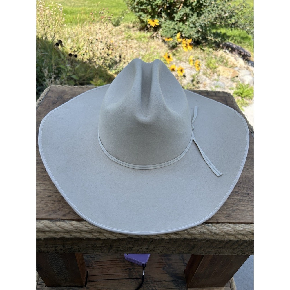 Resistol XX Premium Wool Cowboy Hat 6 7/8 55 Silverbelly Western Made USA